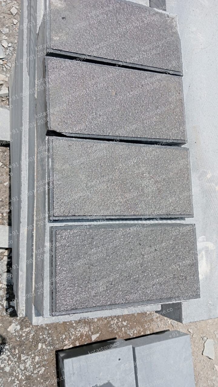 Sandblasted basalt strips