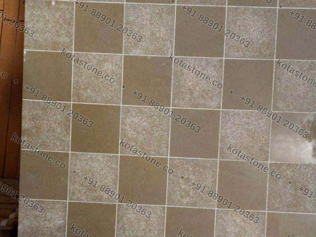 Brown checks — designer tile board at our unit