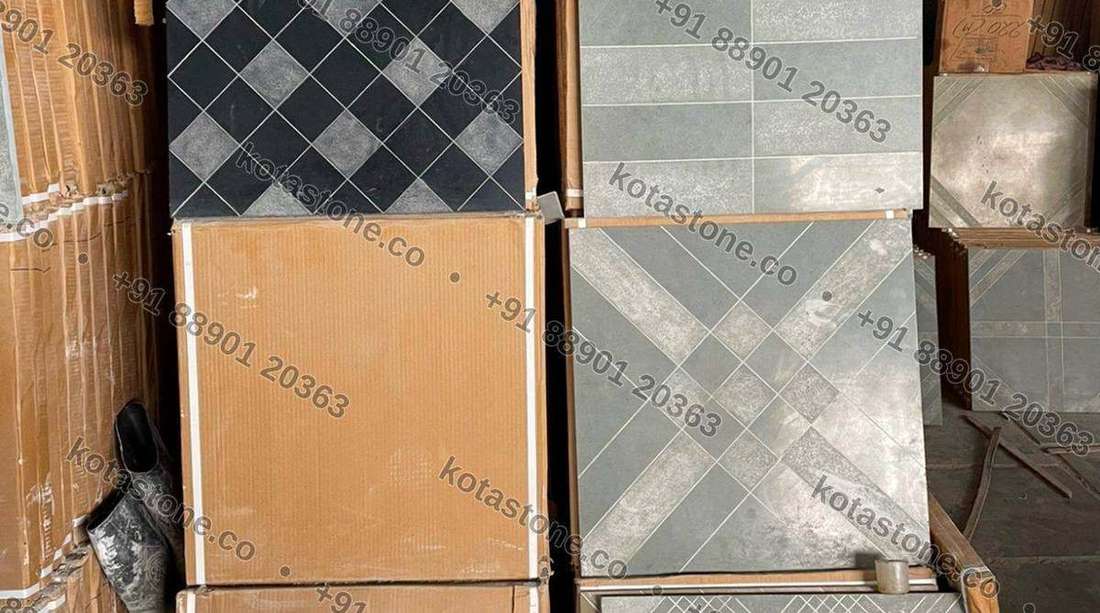 Stone-look and marble-look faces — designer tile board at our unit