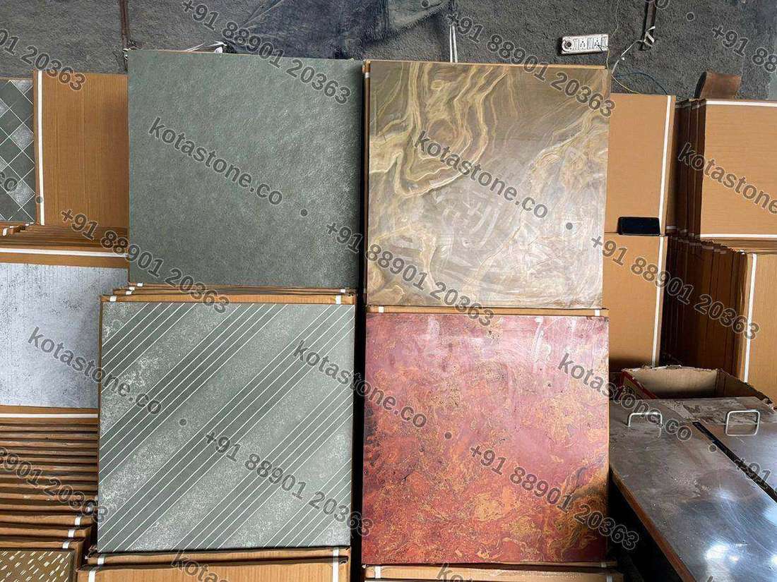 The display wall at our unit — designer tile board at our unit