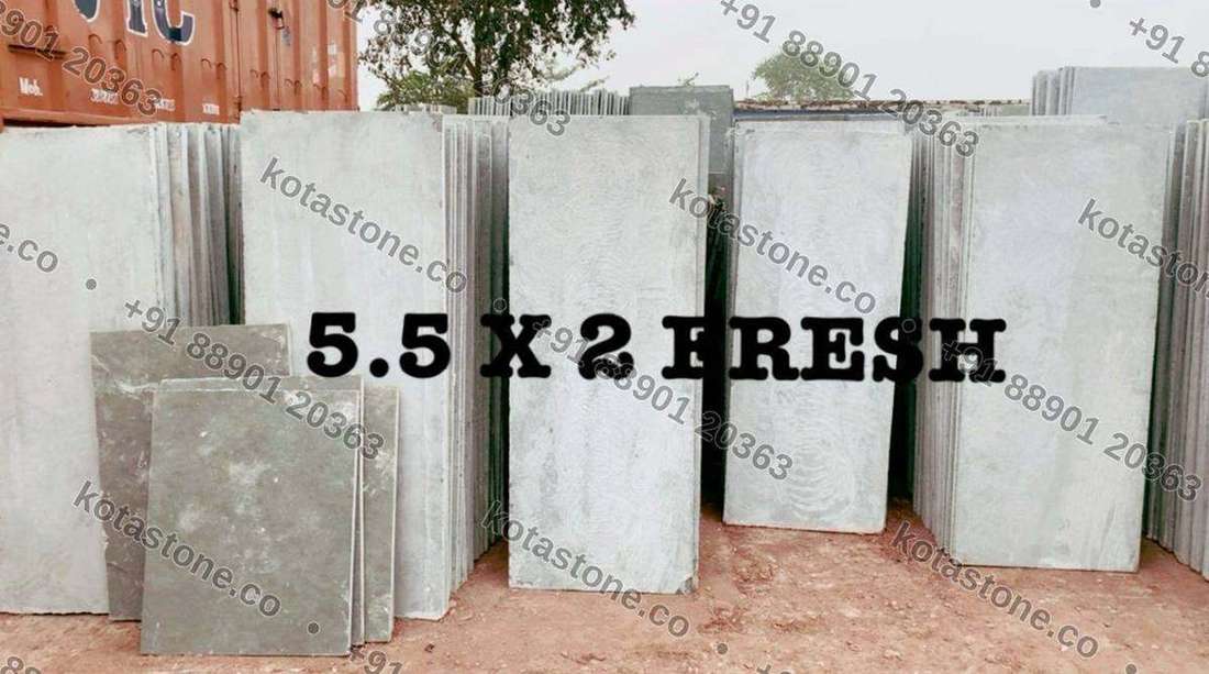 Rough fresh-grade 5.5′ × 2′ slabs in stock