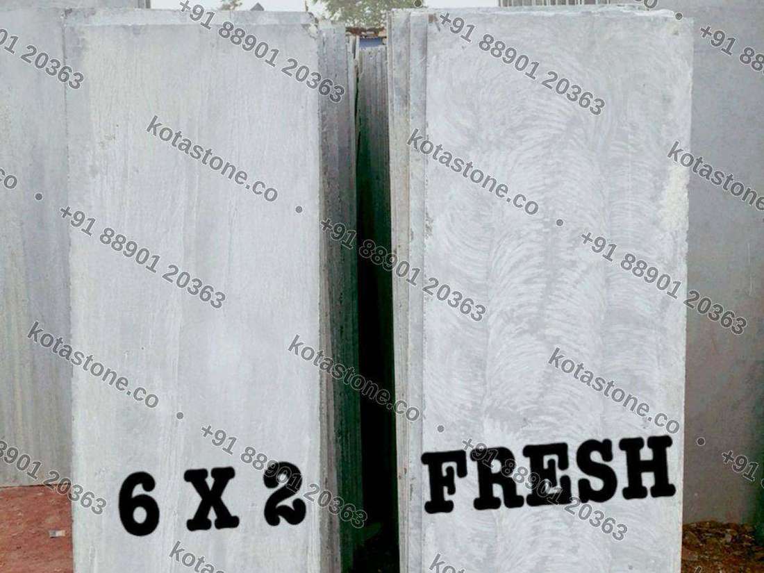 Rough fresh-grade 6′ × 2′ slabs