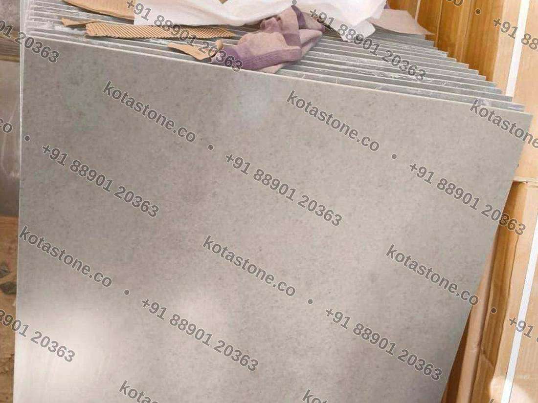High-polish grey Kota showing the depth of colour a mirror finish brings out