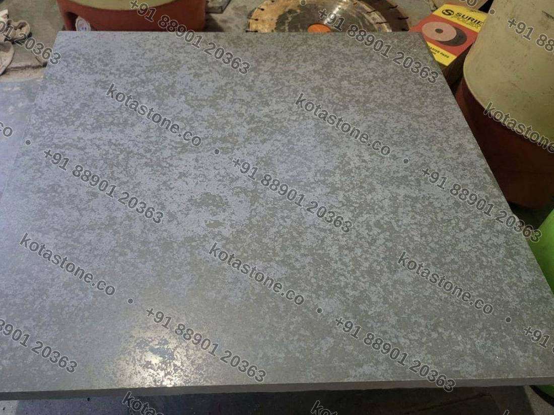 Satin finish stone finish